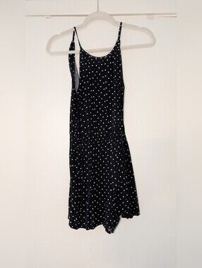 Old Navy Black and White Polka Dot Romper